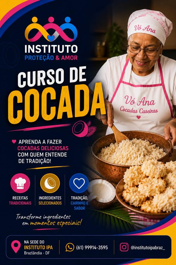 Curso de Cocada — Instituto Proteção & Amor