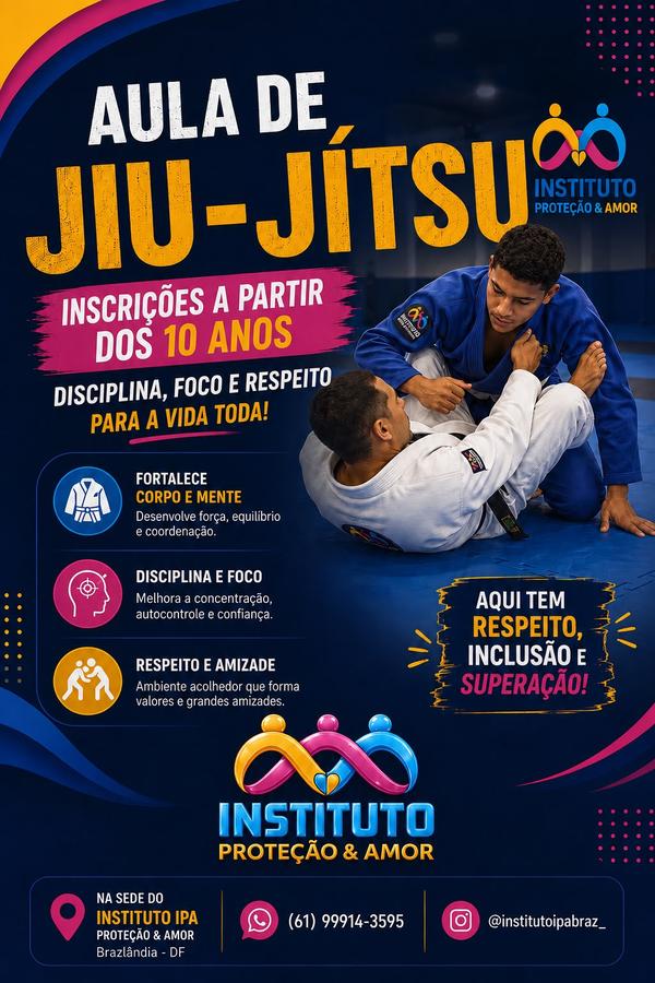 Aula de Jiu-Jitsu — Instituto Proteção & Amor